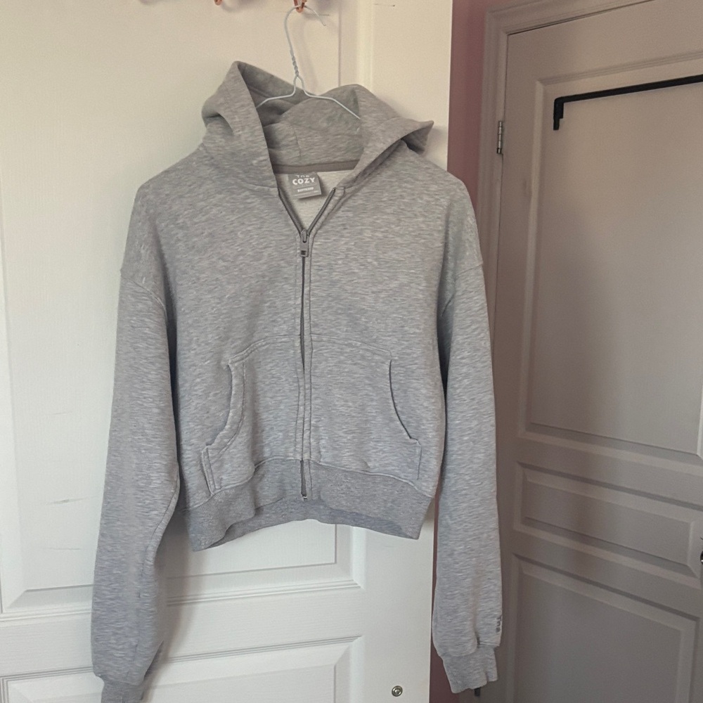 Aritzia Heather Gray Zip-Up Hoodie